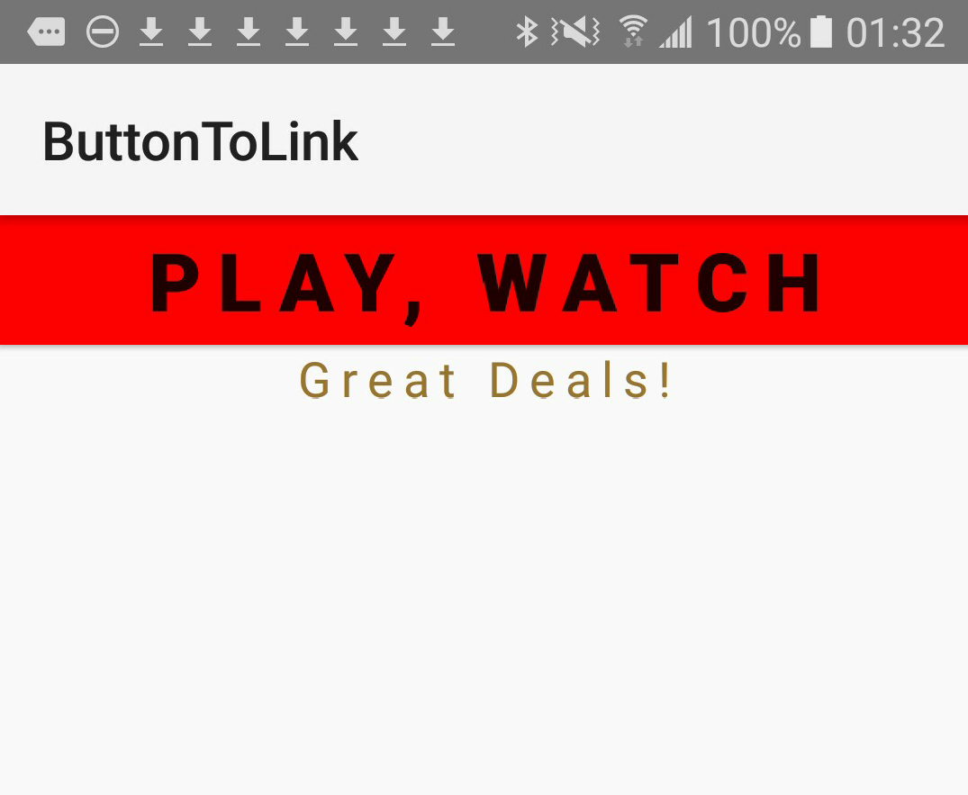 Android Tutorial, Button to Web Link Example 