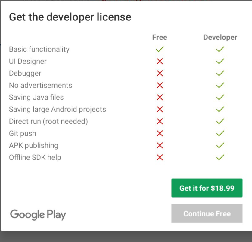 Aide, free and for purchase, android libgdx