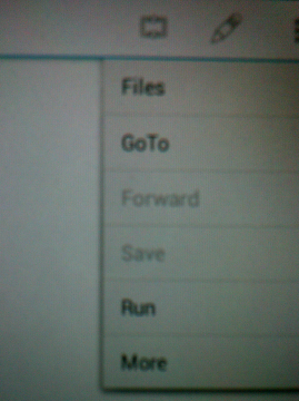 goto files in AIDE, for creating android apps