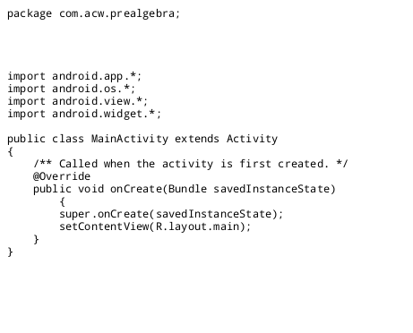 mainActivity.java file