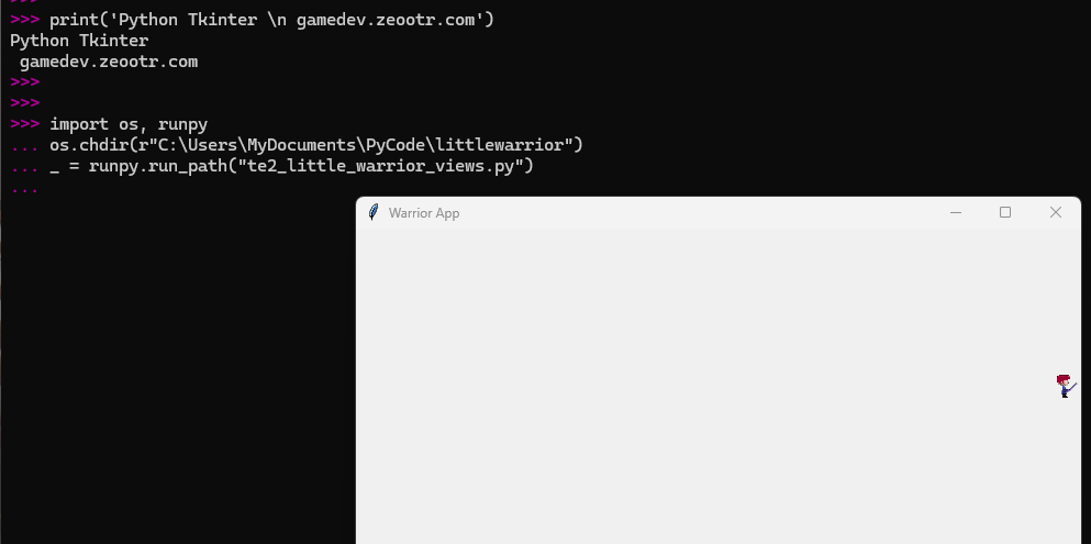 Sprite Action - call load the game file